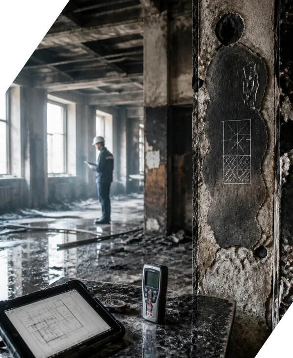 Обследование зданий после пожара в Кинешме от 15161 р. | ЭкспертизаРоссия