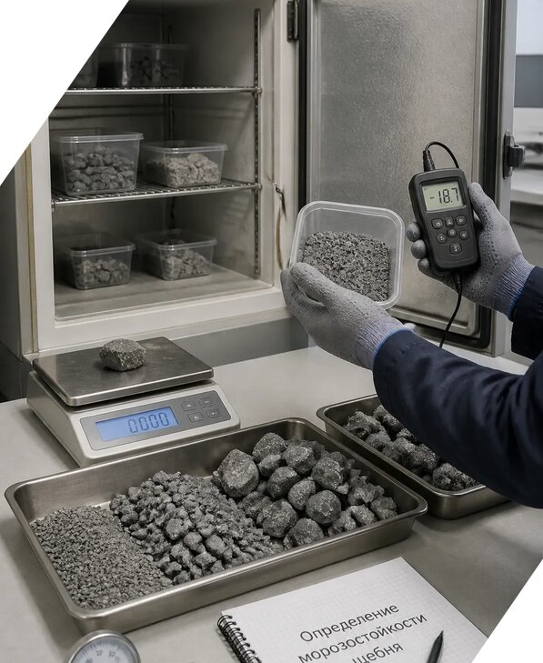 Определение морозостойкости щебня в Кинешме от 3537 р. | ЭкспертизаРоссия