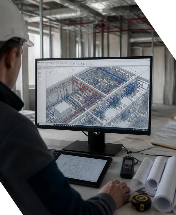 Создание BIM модели инженерных сетей для объектов в Кинешме